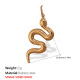 Pendentif simple face en or massif Image5