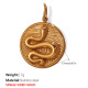 Pendentif simple face en or massif Image8
