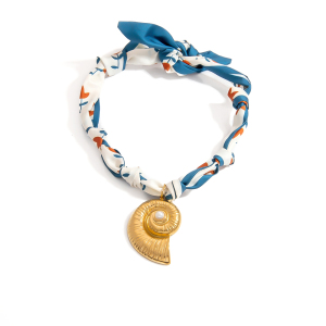 Collier Pendentif Coquillage En Tissu 1 Pièce h5