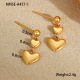 Boucles d'oreilles Love à perles rondes 