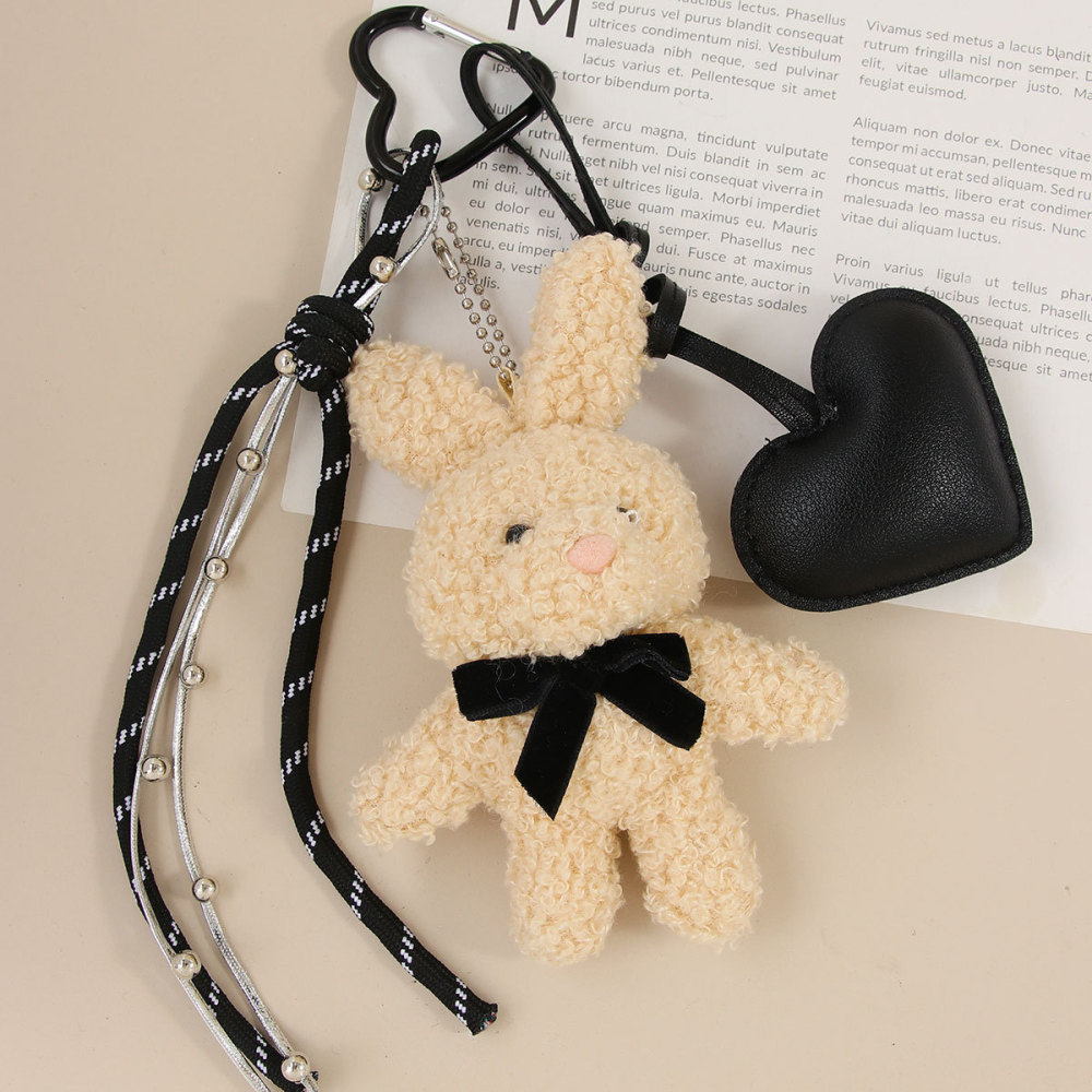 Charms De Sac Pour Femme En Polyester, Adorables Lapins En Peluche Image4