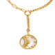 Collier à pampilles avec pendentif étoile coquillage - Or 