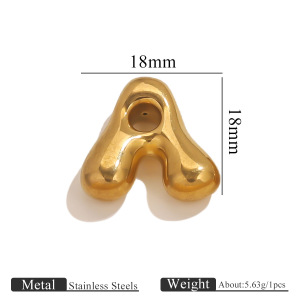 Pendentif Femme Étanche En Acier Inoxydable, Personnalisable Avec Une Lettre (1 Pièce) h5