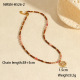 Collier pendentif en perles rouges Image6
