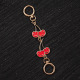 Petite cerise rouge (environ 16 cm)/【Chaîne d'extension de sac】 Image6