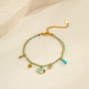 Bracelets À Breloques Pour Femmes, Simples, En Acier Inoxydable, Étanches, Avec Motifs D'Animaux De Vacances h5 Image4