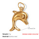 Pendentif double face creux en or Image2