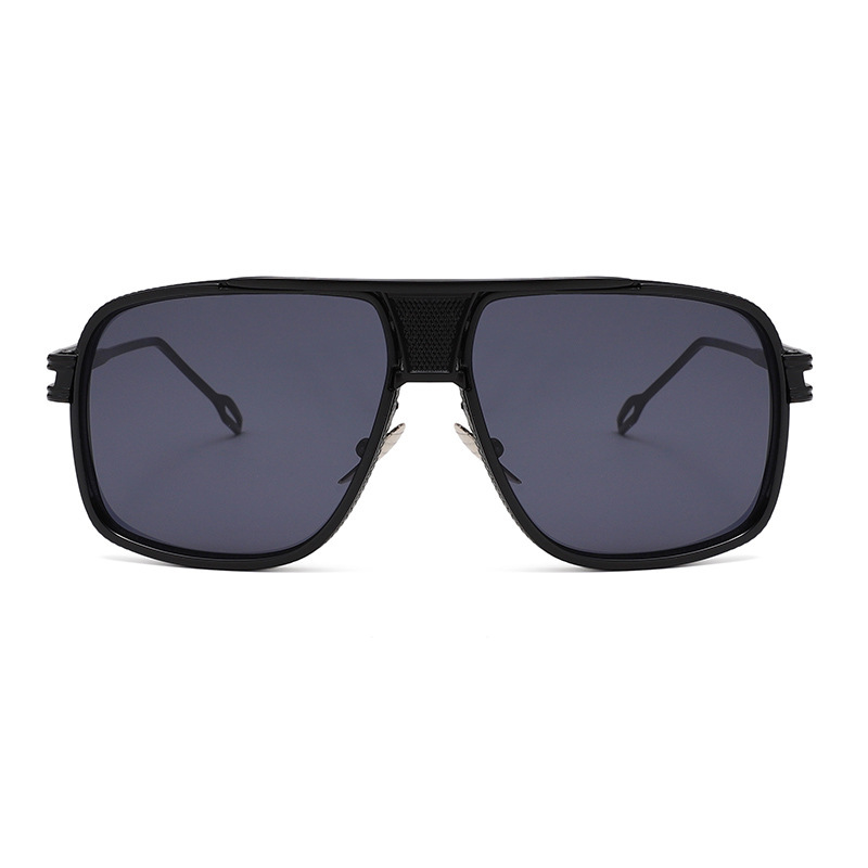 1 Paire De Lunettes De Soleil Simples Pour Femmes, Couleur Unie Et Décontractée Image2
