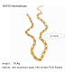 Collier en or en forme de O Image2