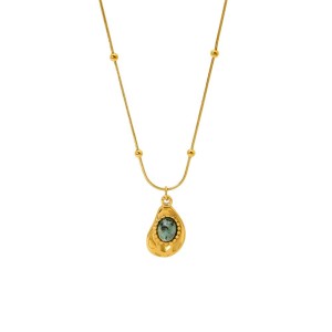 Colliers Pendentifs Étanches En Acier Inoxydable De La Série Classique Pour Femmes h5 Image5
