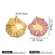 Pendentif en forme de goutte d'huile en or - Violet Image3