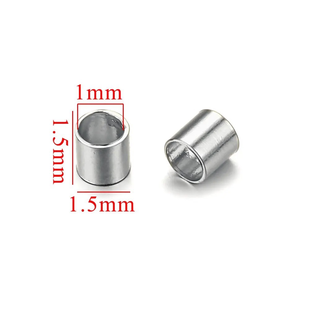1 Pièce De Breloques Pour Bijoux Diy En Acier Inoxydable Étanche De Couleur Unie 