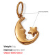 Pendentif simple face en or massif Image11