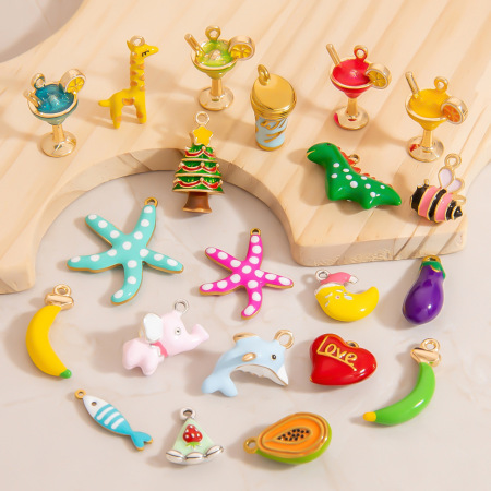 Pendentif multicolore DIY mignon et doux