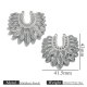 Pendentif en acier - Feuille à double trou en forme de U Image6