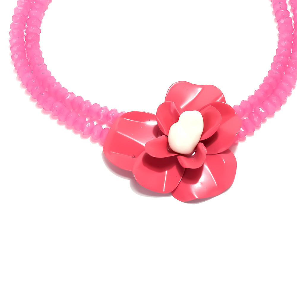 Collier De Perles À Fleurs Douces 1 Pièce h5Image4