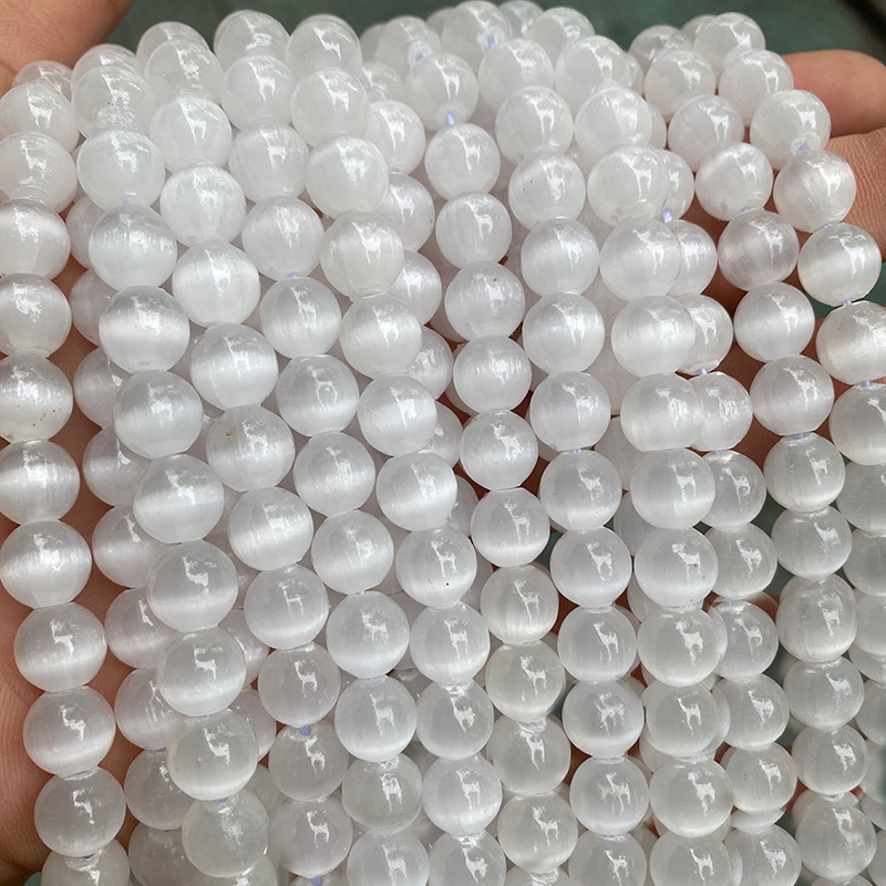 1 Chaîne De Magnifiques Perles De Bijoux En Pierre Naturelle De Calcite h5Image3