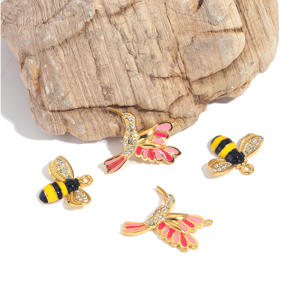Pendentif Femme Étanche En Acier Inoxydable Delicatebee À Faire Soi-Même (1 Pièce) Image3