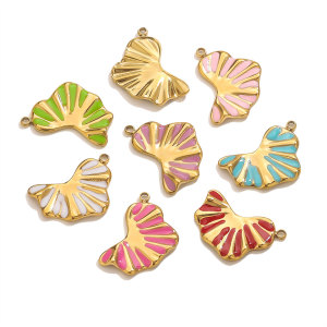 Pendentif Femme En Acier Inoxydable Coloré, Étanche, Couleur Or (1 Pièce) h5 Image2