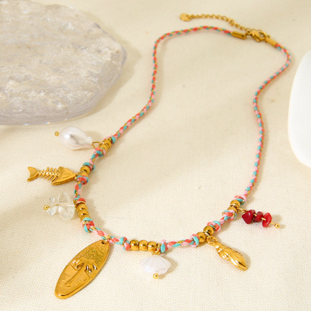 Colliers pendentifs pour femmes en acier inoxydable étanche Sweet Turtle de la série Romantic