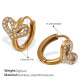 Petites boucles d'oreilles en diamant blanc Image12