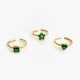 Ensemble de trois cubes d'amour verts Image9