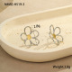 Boucles d'oreilles à fleurs assorties/Taille unique Image5