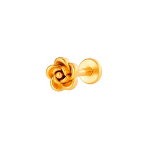 Boucle D'Oreille Piercing En Acier Inoxydable Étanche Couleur Or (1 Pièce) h5 
