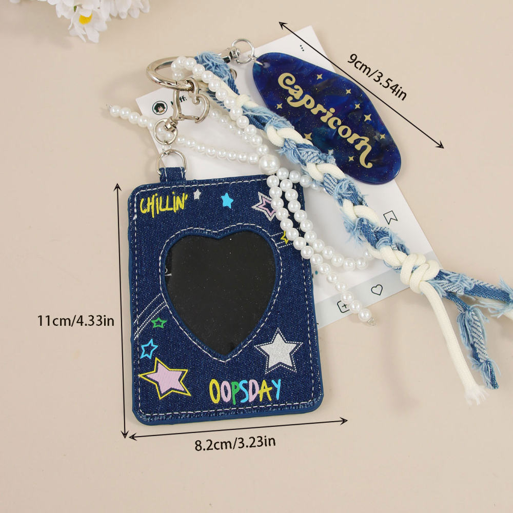 1 Paire De Breloques De Sac Pour Femme En Polyester, Série Simple Et Décontractée, Motif Lettre Image5