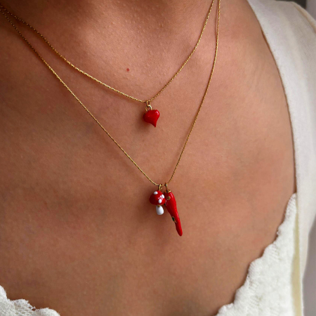 Collier pendentif Chill en acier inoxydable étanche couleur or (1 pièce) 2