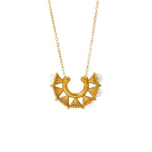 Colliers Pendentifs Géométriques Simples Pour Femmes, En Acier Inoxydable Étanche h5 Image5