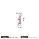 Pendentif double face doré goutte d'huile - branche violette Image60