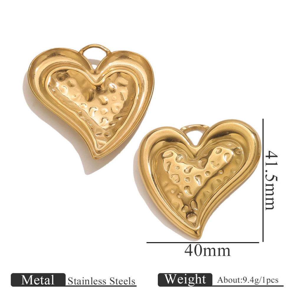 Pendentif Femme En Forme De Cœur, Étanche, En Acier Inoxydable (1 Pièce) 