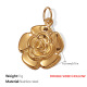 Pendentif double face creux en or Image6
