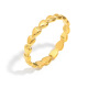 Bague ouverte simple mini cœur - Or 