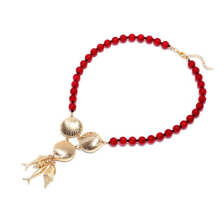 Collier de perles en alliage de poisson 1 pièce 2