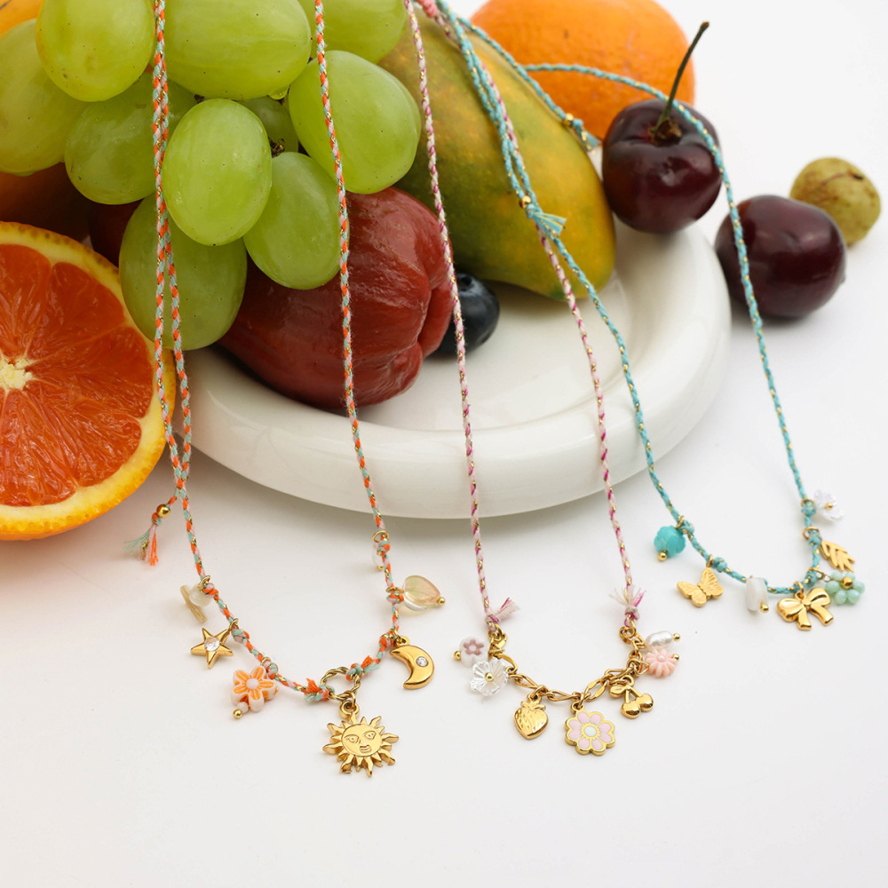 Collier Tressé À Fleurs De Vacances (1 Pièce) Image7