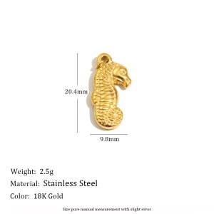 1 Paire De Pendentifs Pour Femmes, Collection Simple, Motif Animaux Mignons, En Acier Inoxydable Étanche h5 