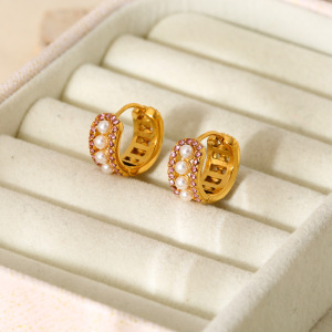 Ensembles De Boucles D'Oreilles Élégantes Et Étanches En Acier Inoxydable Pour Femmes De La Série Luxueuse h5 Image4
