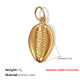 Pendentif double face creux en or Image11