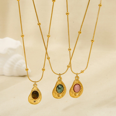 Colliers Pendentifs Étanches En Acier Inoxydable De La Série Classique Pour Femmes