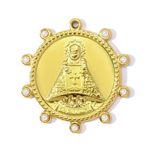 Pendentif Femme En Forme De Cœur, En Acier Inoxydable Étanche, Couleur Or, À Faire Soi-Même (1 Pièce), Collection Romantique h5 