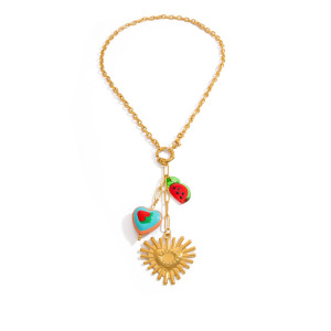 Colliers Pendentifs Pour Femmes En Acier Inoxydable Étanche, Collection Daily Plant De Luxe h5 Image5