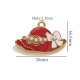 Pendentif chapeau goutte d'huile rouge