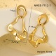 Boucles d'oreilles irrégulières en or Image2