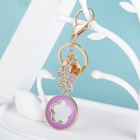 Porte-clés en alliage en forme de fleur, 1 pièce 2