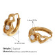 Petites boucles d'oreilles en diamant blanc Image13