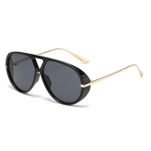 1 Paire De Lunettes De Soleil Simples Pour Femmes, Couleur Unie Et Décontractée h5 