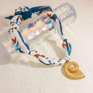 Collier Pendentif Coquillage En Tissu 1 Pièce h5 Image5