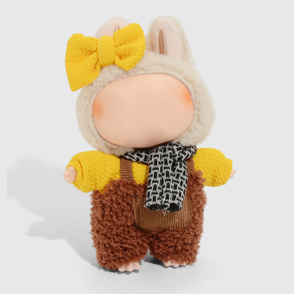 1 Ensemble De Vêtements De Poupée À Carreaux Mignons Image4